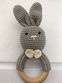 Thumbnail for Sonaja Conejito Crochet Gris % elbauldecleo %
