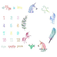 Thumbnail for Tapete para Fotos Meses Bebé Unicornio % elbauldecleo %
