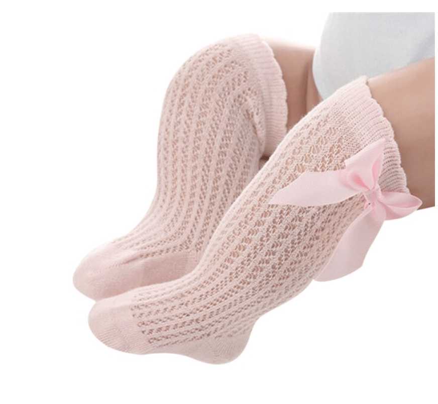 Calcetas Caladas Bow Rosas % elbauldecleo %