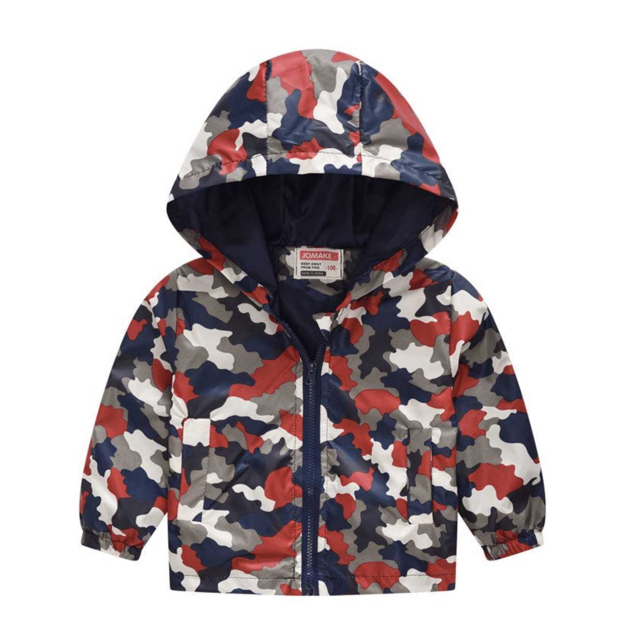 Chamarra Rompe Vientos Camuflaje Rojo % elbauldecleo %