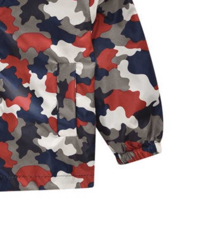 Chamarra Rompe Vientos Camuflaje Rojo % elbauldecleo %