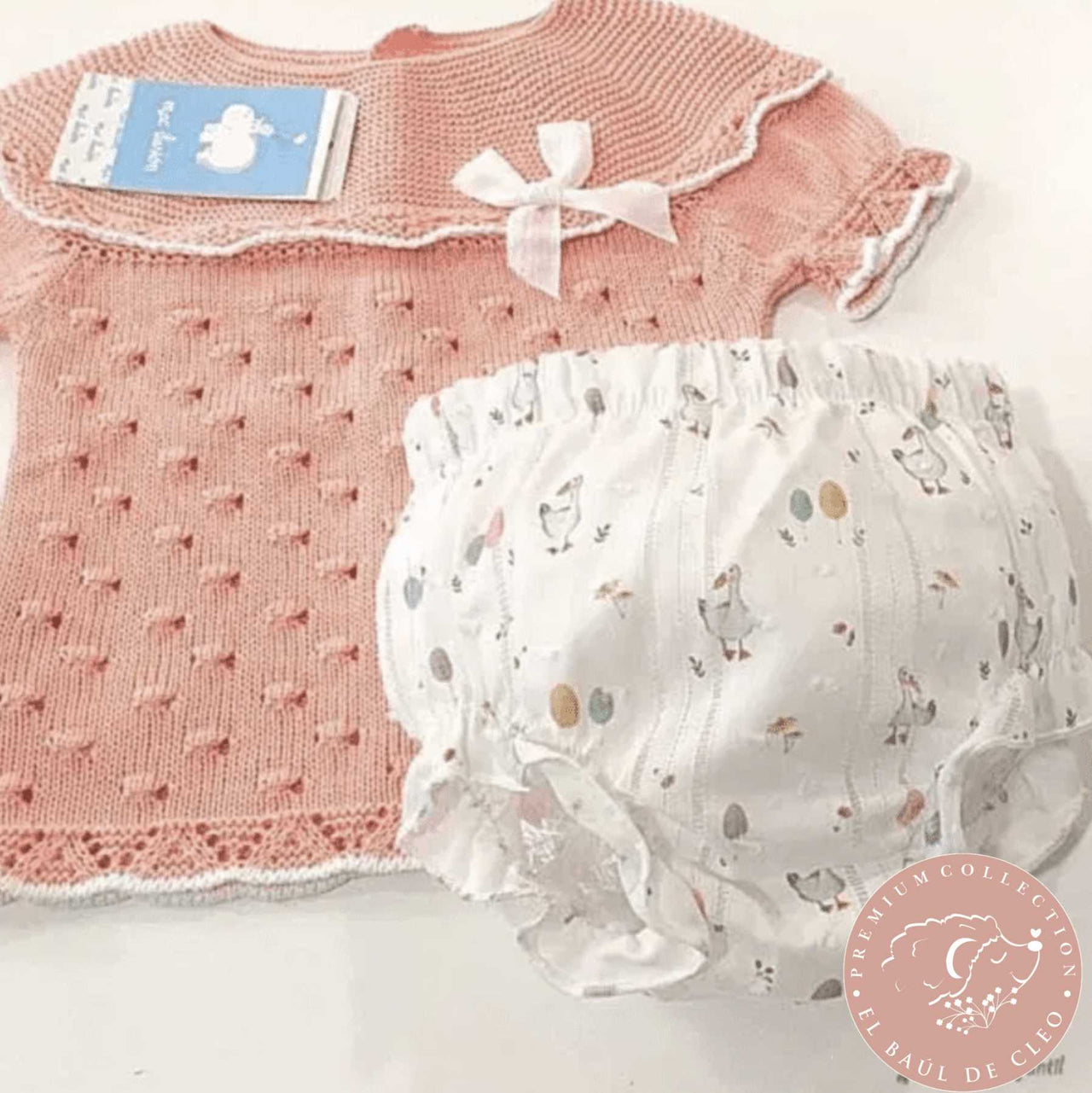 Conjunto Blusa y Cubre Papaya % elbauldecleo %