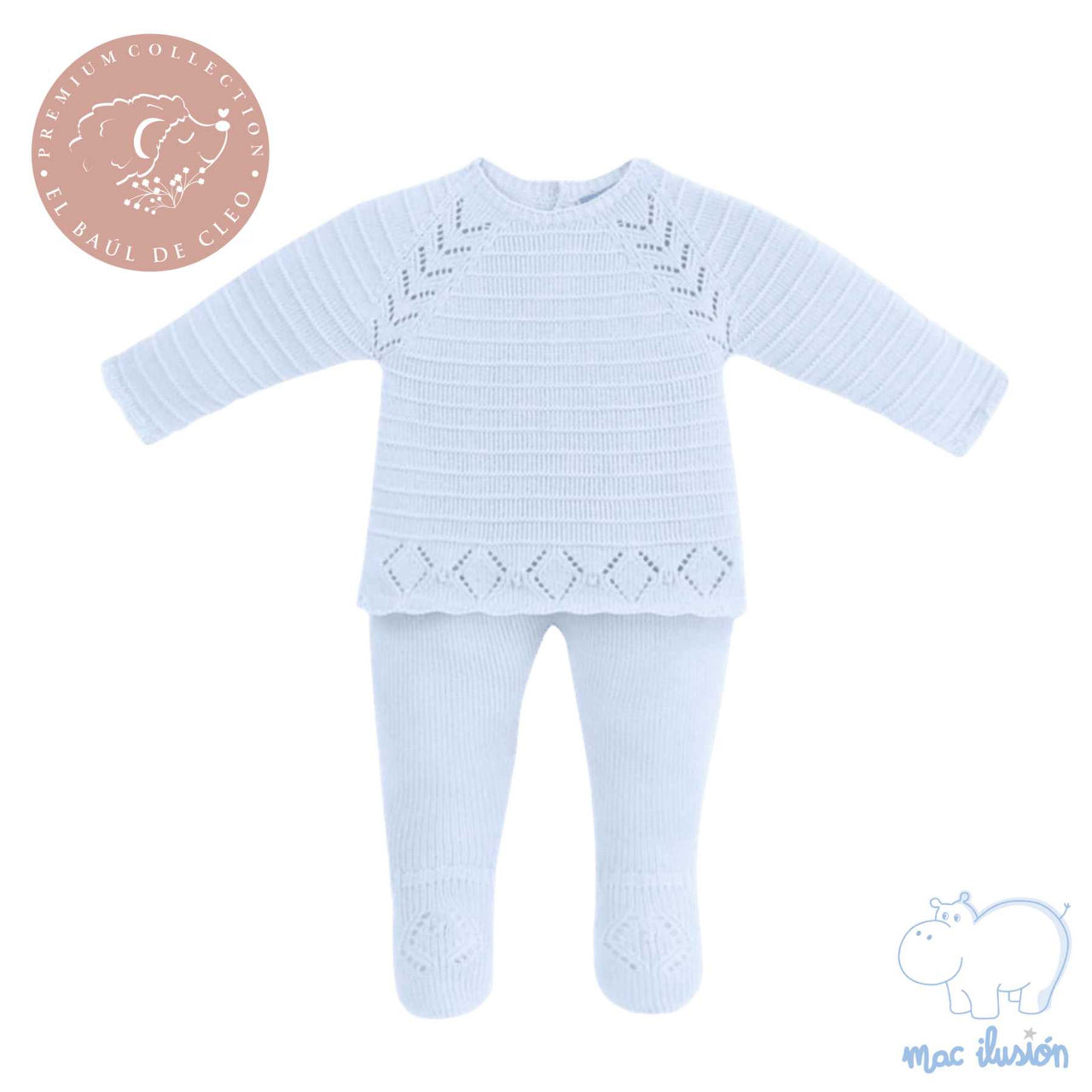 Conjunto Plumeti Tacto Celeste % elbauldecleo %