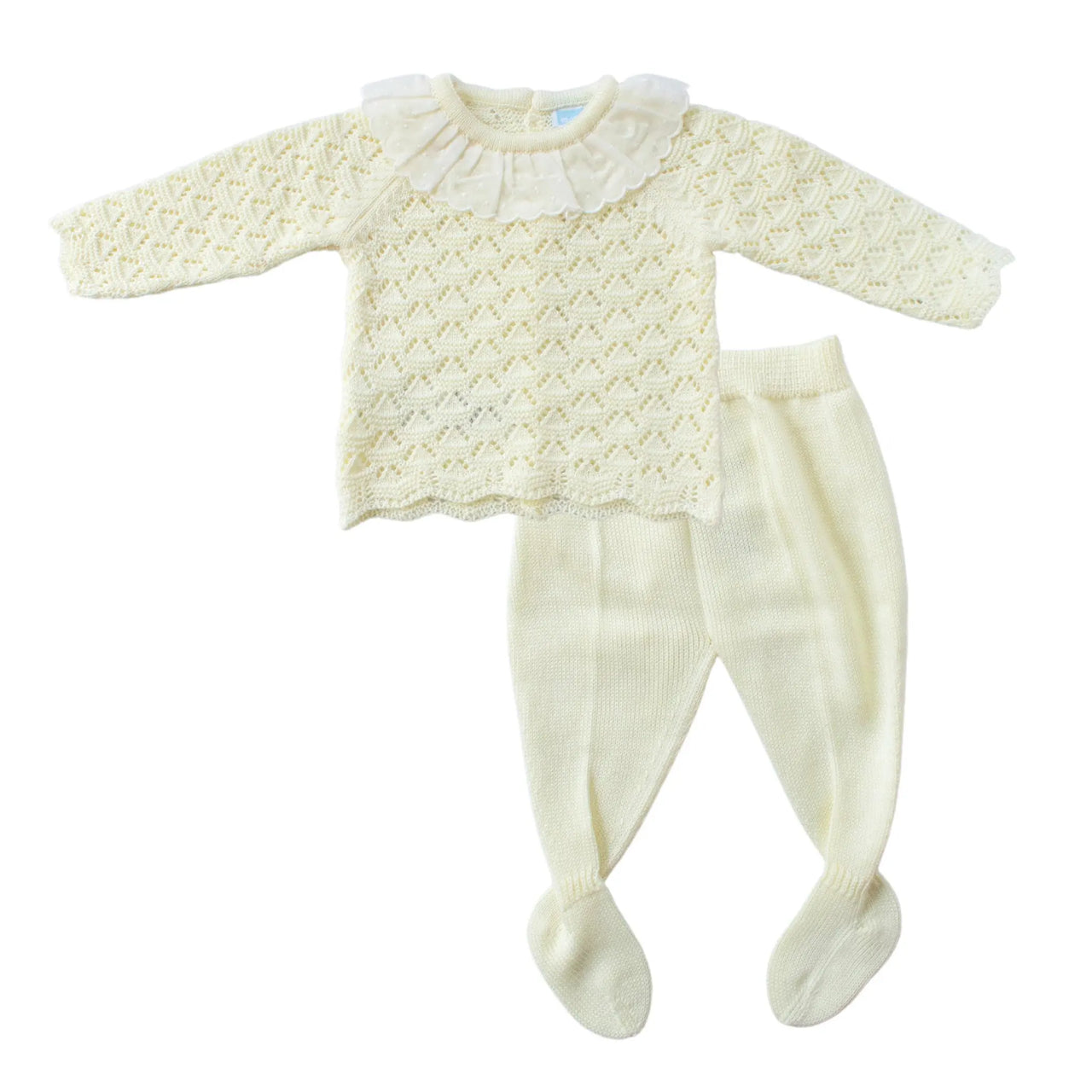 Conjunto Tejido Alex Amarillo % elbauldecleo %
