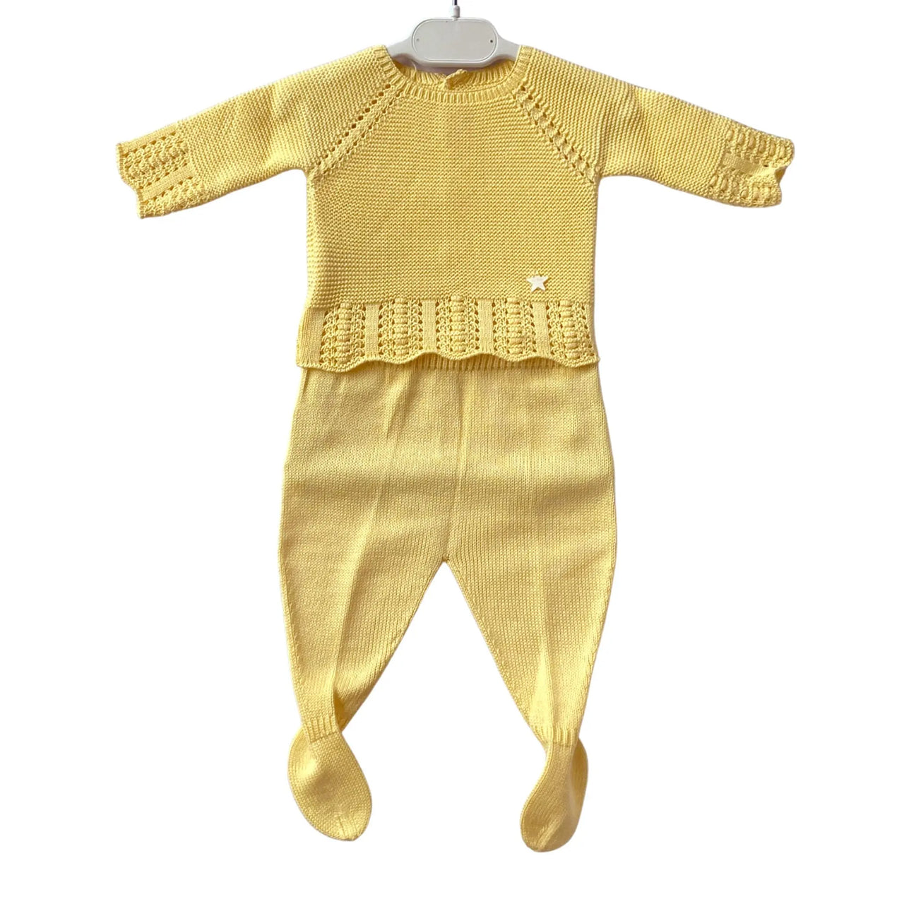 Conjunto Tejido Bilbao Amarillo % elbauldecleo %