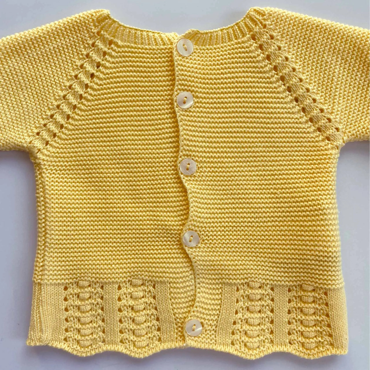 Conjunto Tejido Bilbao Amarillo % elbauldecleo %