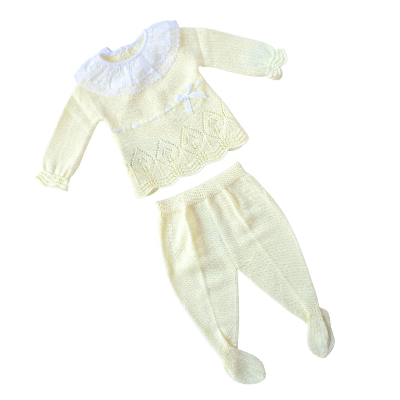 Conjunto Tejido Genova Amarillo % elbauldecleo %