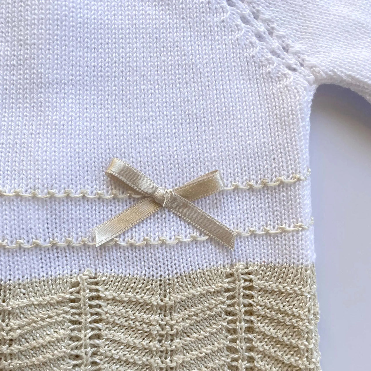 Conjunto Tejido Oslo Blanco % elbauldecleo %