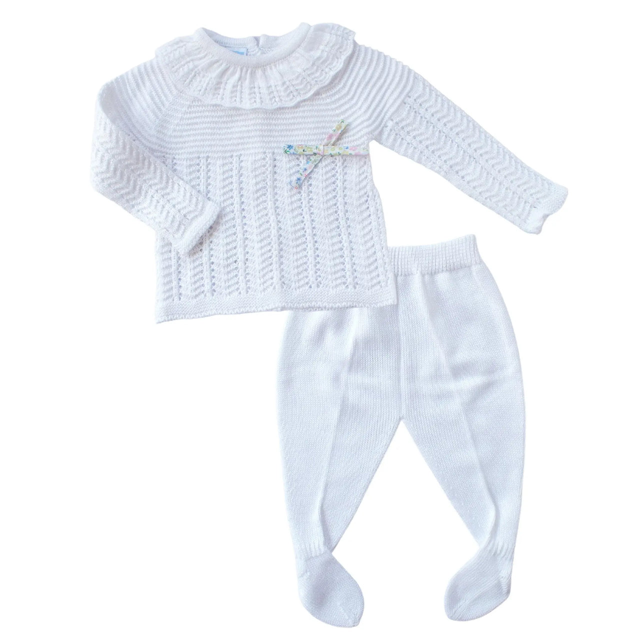 Conjunto Tejido con Moño Lisa % elbauldecleo %