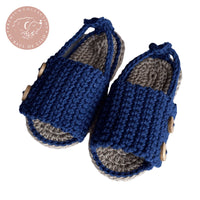 Thumbnail for Huaraches Crochet Azul Marino % elbauldecleo %