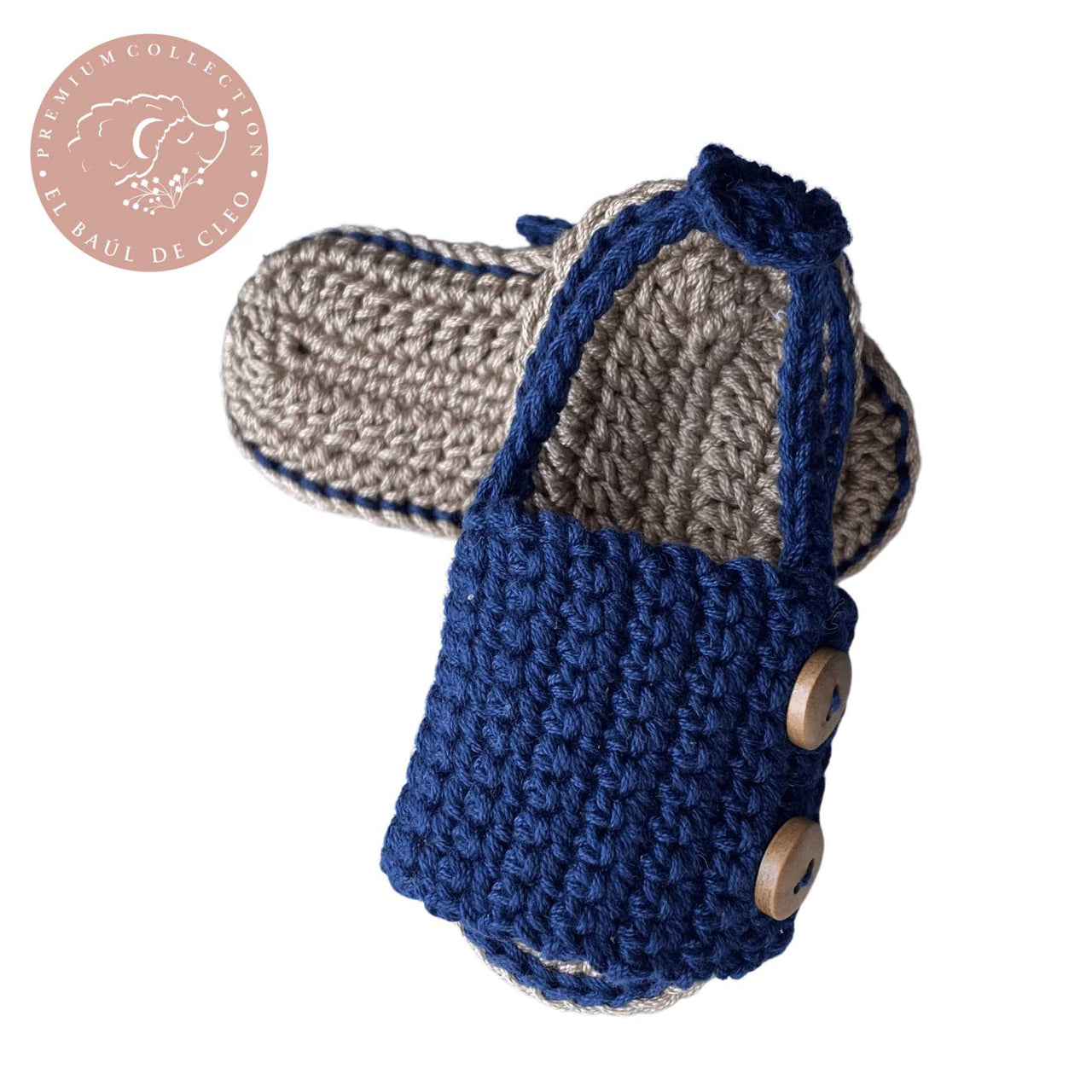 Huaraches Crochet Azul Marino % elbauldecleo %