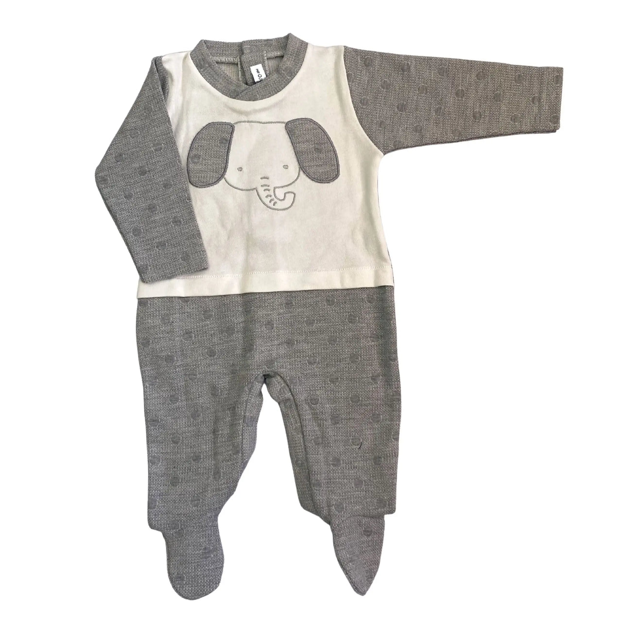 Mameluco Elefante Gris % elbauldecleo %