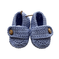 Thumbnail for Mocasines Tejidos Crochet Azul % elbauldecleo %