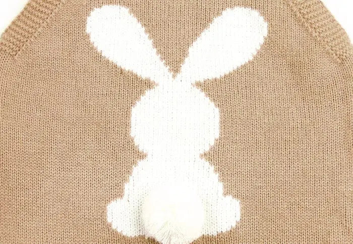 Romper Tejido Conejo Tirantes Nude % elbauldecleo %