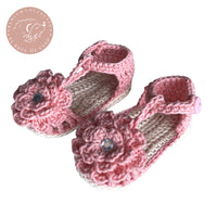 Thumbnail for Sandalia Crochet Camelia Rosa % elbauldecleo %