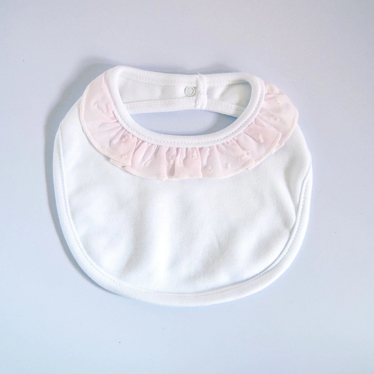 Set 2 Baberos Volantes Rosa % elbauldecleo %