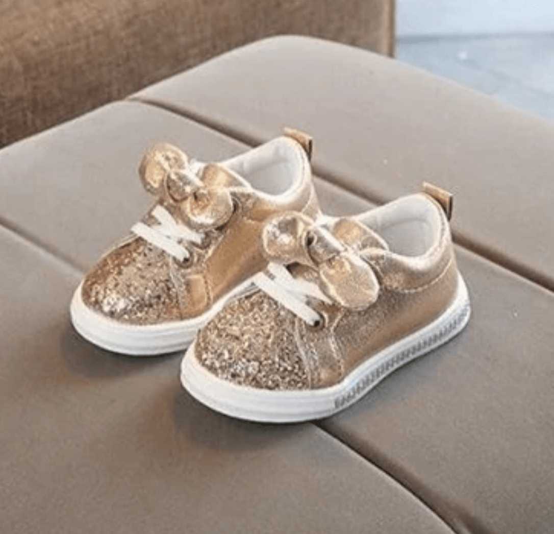 Sneakers Diamantina Dorados % elbauldecleo %