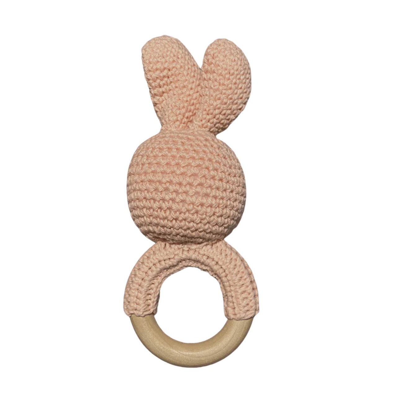 Sonaja Conejito Crochet Rosa Durazno % elbauldecleo %